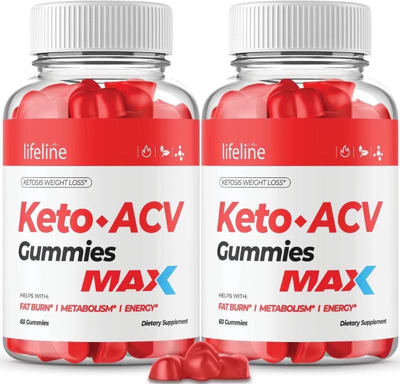 Photo 1 of (2 Pack) Lifeline Keto Gummies, Max Strength New Formula Lifeline Keto ACV Gummies Advanced Formula Life Line Keto Gummies (120 Gummies) 