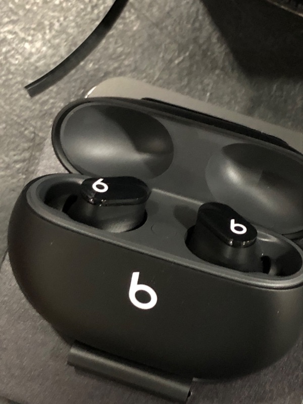 Photo 1 of Beats Studio Buds - True Wireless Noise Cancelling Earbuds - Compatible with Apple & Android, Built-in Microphone, IPX4 Rating, Sweat Resistant Earphones, Class 1 Bluetooth Headphones - Black Black Studio Buds