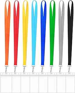 Photo 1 of 24 Pack Cruise Adjustable Extend Lanyard with ID Card Holder Colorful Lanyards with Clear Waterproof ID Badge Holder Bulk for Ship Cards Carnival Sail Name Tag Keys