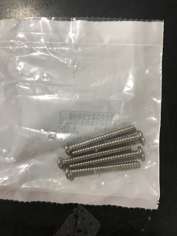 Photo 2 of 18-8 Stainless Steel Thread Rolling Screw for Plastic, Passivated Finish, Pan Head, Phillips Drive, #10-14 Thread Size, 2" Length (Pack of 5)