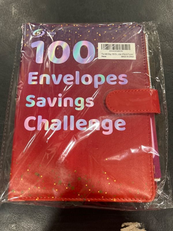 Photo 2 of 100 Envelopes Money Saving Challenge Binder, 100 Envelope Challenge Binder - Fun and Organized Money Saving Book for $5050 Savings in 100 Deposits (Pink)