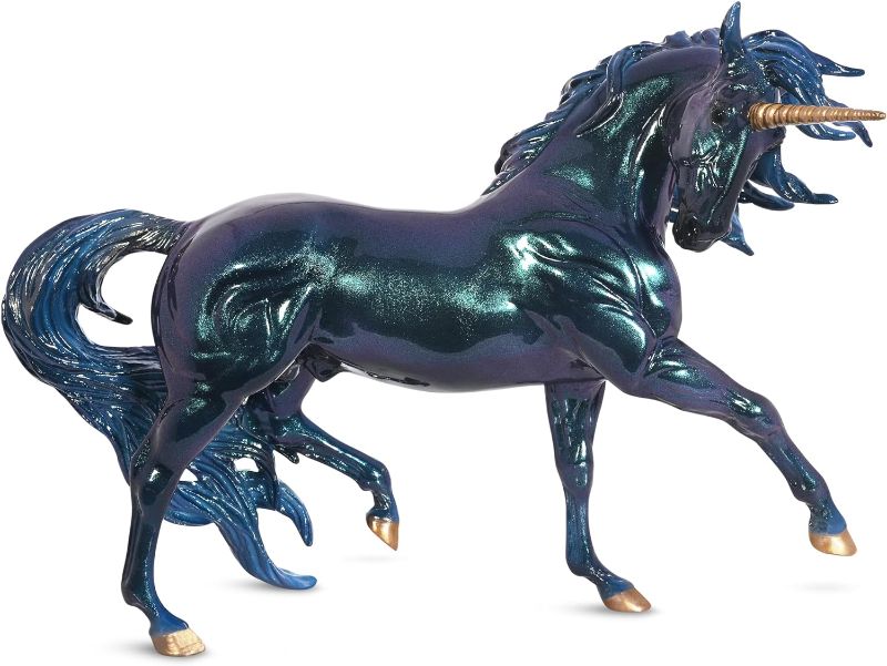 Photo 1 of Breyer Horses Traditional Series Neptune Unicorn Stallion | Unicorn Toy Model | 13" x 9" | 1:9 Scale | Model #B-TR-10013 