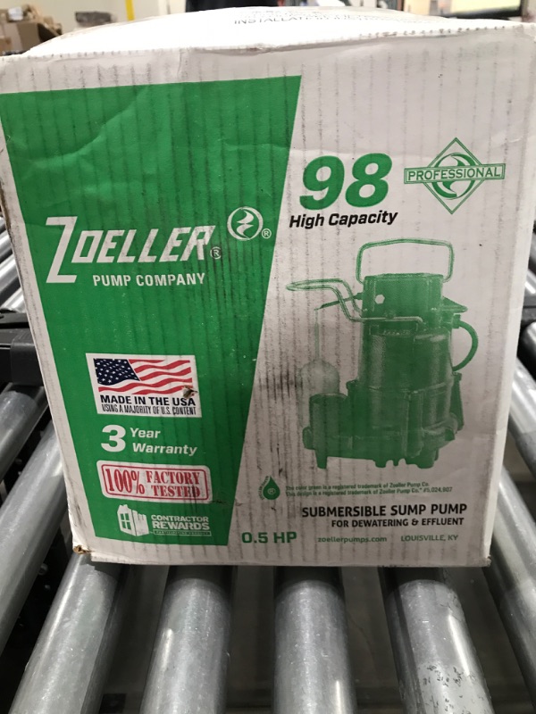 Photo 4 of Zoeller M53 Mighty-mate Submersible Sump Pump, 1/3 Hp
