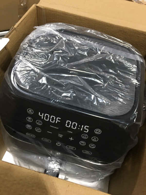 Photo 1 of DEIME Air Fryer 8.5 QT Oilless Oven Large AirFryer Healthy Cooker with 10 1-Touch Preset, Visible Cooking Window, Non-Stick Basket & Dishwasher Safe Silver-wB L