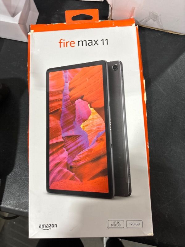 Photo 2 of Fire Max 11 tablet, vivid 11" display, octa-core processor, 4 GB RAM, 14-hour battery life, 128 GG