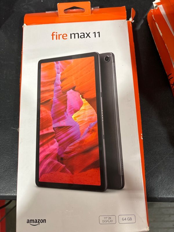 Photo 2 of Amazon Fire Max 11 tablet, vivid 11” display, all-in-one for streaming, reading, and gaming, 14-hour battery life, optional stylus and keyboard, 64 GB, Gray 64 GB With Lockscreen Ads Gray Amazon Fire Max 11