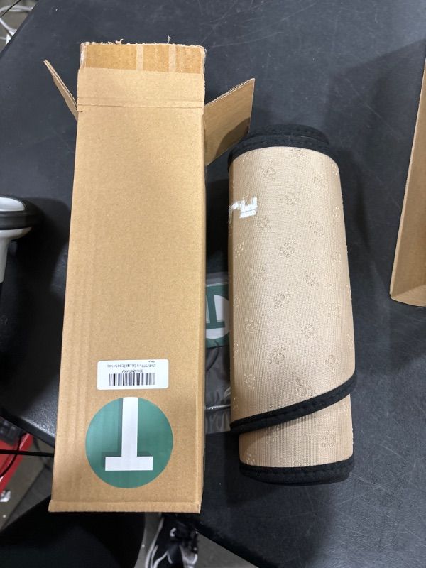 Photo 1 of ONKENTET Flano Dashboard Cover Compatible with Tesla Model 3 (2017-2023) Model Y (2019-2023) Interior Accessories Flannel Pad Dash Mat Dashboard Wrap Trim Protection with T Logo Decorative Mats