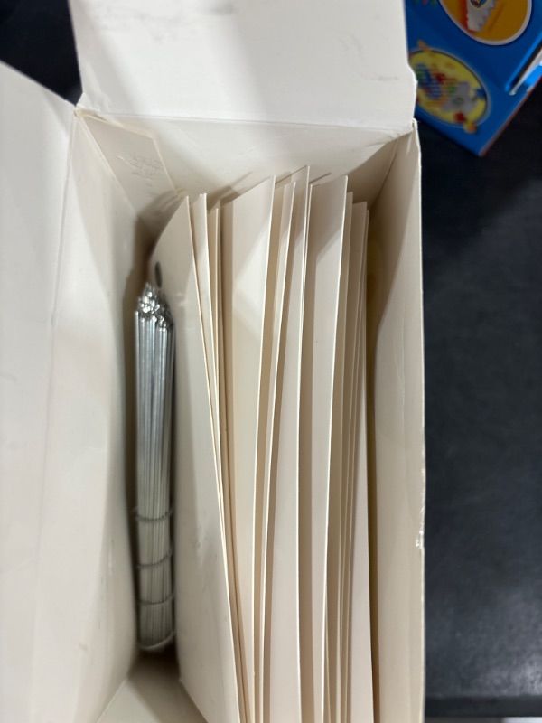 Photo 3 of 125 Pcs Hang Tags with Reinforced Eyelet, Pre-Attached Wire Cardboard for Labeling Price Sale Shipping Product Inventory Luggage Garage Hanging Items 4 3/4 x 2 3/8 inch (Manila Wire)