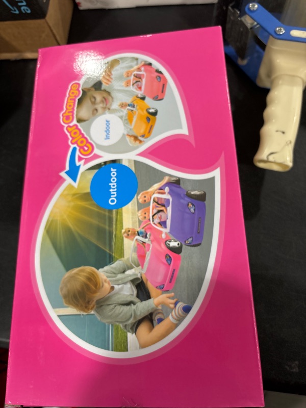 Photo 1 of BETTINA Color Changing Doll Car for 11.5'' Fashion Dolls, 2-Seater Convertible with Seatbelts and Rolling Wheels, Color Change Under Sunshine, Toy Vehicle Gift for Girls Kids Ages 3 4 5 6+ to 12 C1A