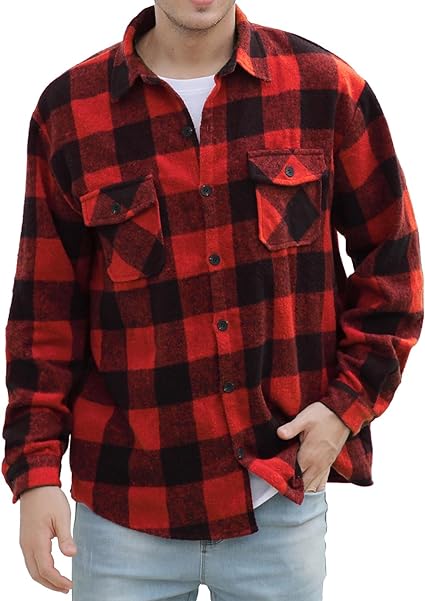 Photo 1 of 2XL SANGTREE Boys & Mens Long Sleeve Button Down Flannel Shirt Jacket