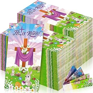 Photo 1 of 150 Pcs Happy Easter Jesus Guest Napkins Easter He Is Risen Paper Napkins 3 Ply Disposable Hand Towels He Is Risen Easter Party Decor for Christian Party Supplies Spring Party Favors