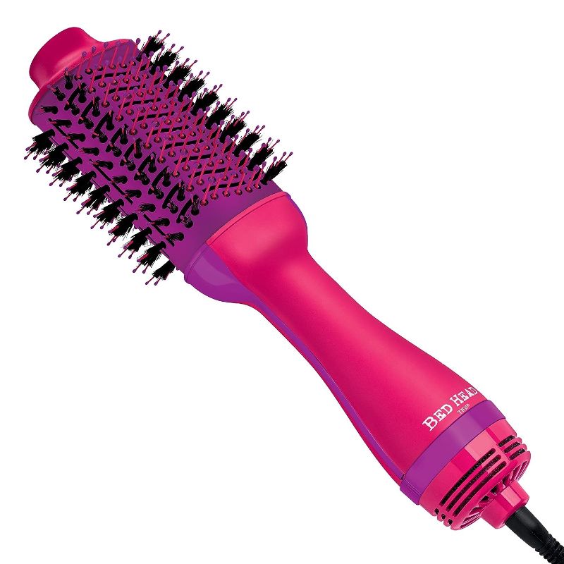 Photo 1 of  Bed Head One Step Volumizer and Hair Dryer | Dry, Straighten, Texture, Style in One Step (Pink) 