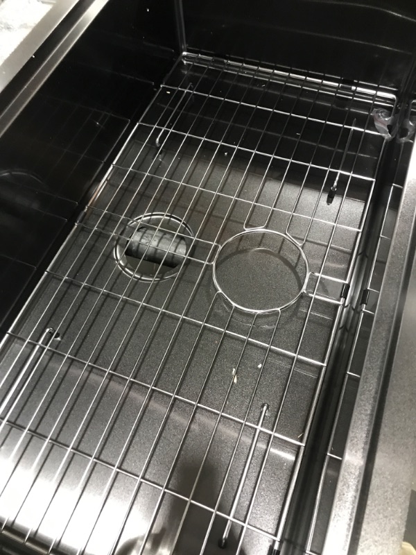 Photo 1 of 33 Inch Black Undermount Kitchen Sink Workstation-Bokaiya 33x19 Kitchen Sink Undermount 16 Gauge Deep Stainless Steel Single Bowl Undermount Workstation Sink with Cutting Board 33 W x 19 D x 10 H Black(Workstation?