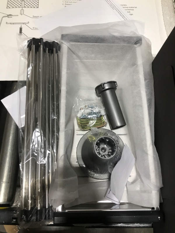 Photo 1 of 33 Inch Black Undermount Kitchen Sink Workstation-Bokaiya 33x19 Kitchen Sink Undermount 16 Gauge Deep Stainless Steel Single Bowl Undermount Workstation Sink with Cutting Board 33 W x 19 D x 10 H Black(Workstation?