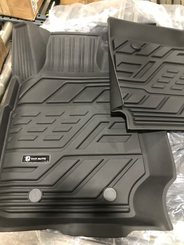 Photo 2 of YHTAUTO Floor Mats Compatible with 2019-2023 Ford Ranger SuperCrew Cab 1st & 2nd Seat, All Weather TPE Car Mats, Custom Fit Black Front & Rear Full Set Floor Liner, Set of 5