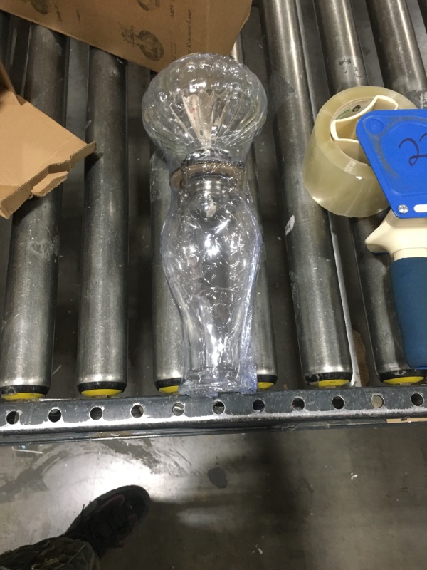 Photo 1 of 4 Pieces Clear Glass Kerosene Lamps for Indoor Use Large Chamber Oil Lamp Vintage Decorative Hurricane Lamp Rustic Oil Lantern with Adjustable Fire Wick for Emergency Lighting Decor, 13 Inches Height