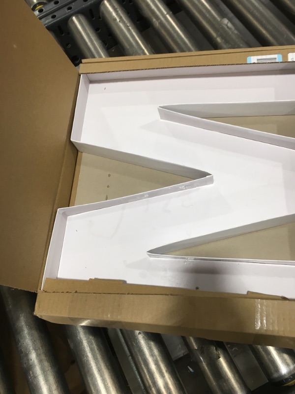 View 2 of WENPACK 15" Fillable Cardboard Letter Charcuterie Tray Paper Mache Sweet Cupcake Birthday Box (M)