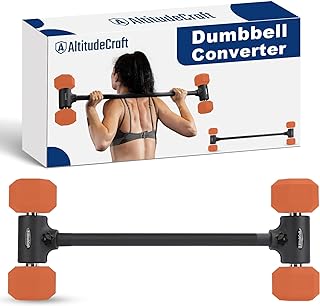 Photo 1 of AltitudeCraft Dumbbell Barbell Converter Set, Transform Dumbbells Into a Complete Home Gym - Versatile Adjustable Weight for Full Body Workouts Fixed