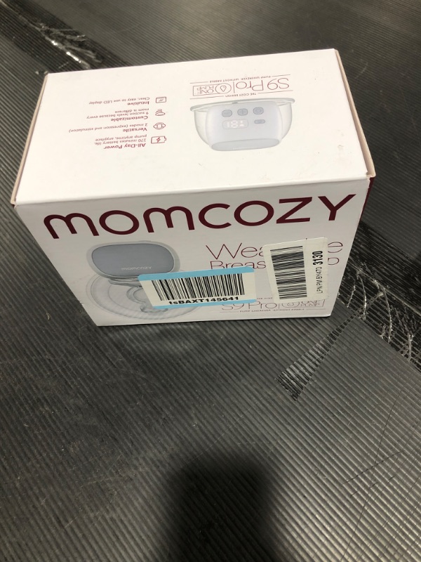 Photo 2 of Momcozy Hands Free Breast Pump S9 Pro Updated, Wearable Breast Pump of Longest Battery Life & LED Display, Portable Electric Breast Pump with 2 Modes & 9 Levels - 24mm, 1 Pack Gray 1 Count N-gray