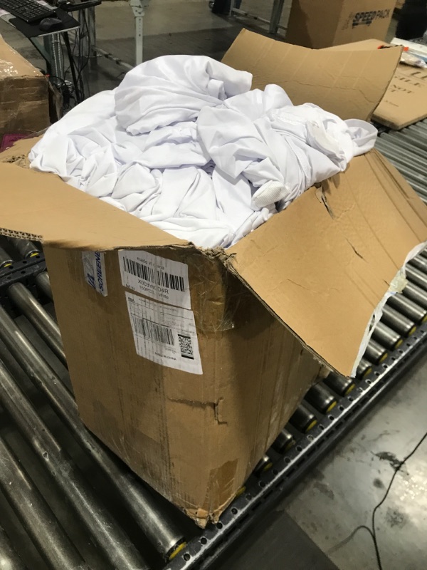 Photo 1 of 150 Pieces White Chair Covers - Versatile Stretch Polyester Spandex Dining Chair Slipcovers for Dining, Party, Wedding, Banquet, and More 150PCS White