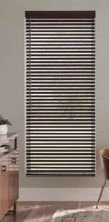 Photo 1 of Cordless 2 Inch Faux Wood Blinds GREY 60" WIDTH UNKNOWN LENGTH
