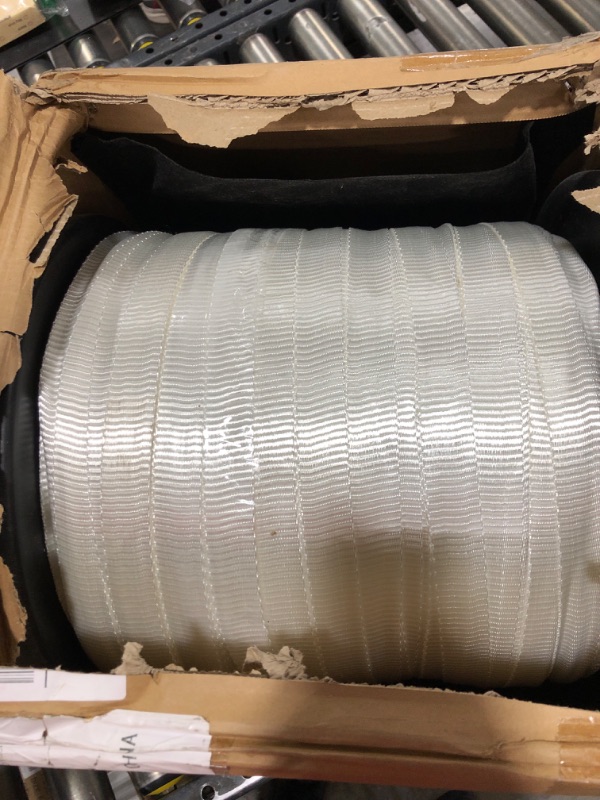 Photo 2 of 6000Lbs Mule Tape 2000ft X 1’’ Polyester Mule Webbing for Wire & Cable Conduit Work Variable Functions Heavy Duty Pull Tape Flat Rope for Pulling/Loading/Packing Under Any Weather Condition Muletape