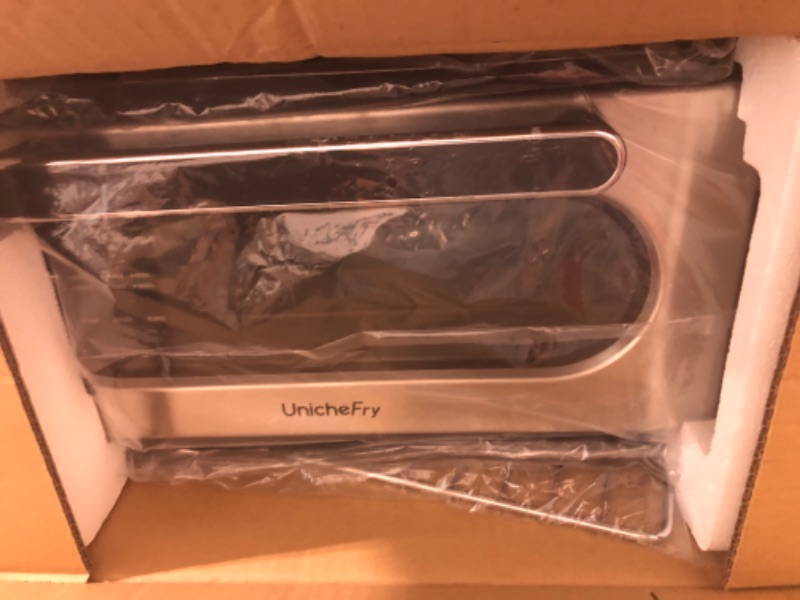 Photo 1 of 16QT Air Fryer Toaster Oven Combo 1800W, Unichefry Countertop Convection Oven Including Toaster, Broil, Air Fry,Timer/Auto Shutoff, 150°-450°F Temp Controls, 15L Capacity, Fit 9 Slices or 12" Pizza