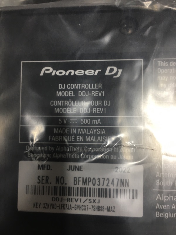 Photo 4 of 
Pioneer DJ DDJ-REV1 2-deck Serato DJ Controller