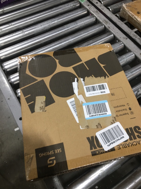 Photo 1 of SEESPRING 12 Pack Shoe Storage Box, Clear Plastic Stackable Shoe Organizer for Closet, Space Saving Foldable Shoe Sneaker Containers Bins Holders