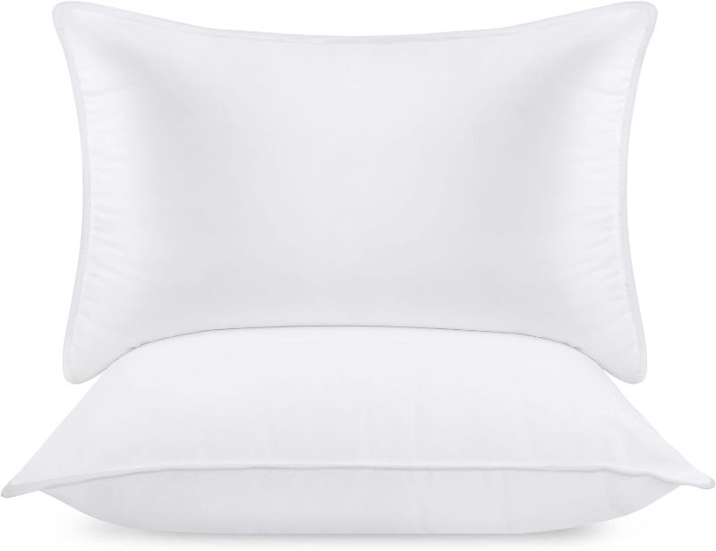 Photo 1 of Utopia Bedding Bed Pillows for Sleeping (White), Queen Size, Set of 2, Hotel Pillows, Cooling Pillows for Side, Back or Stomach Sleepers