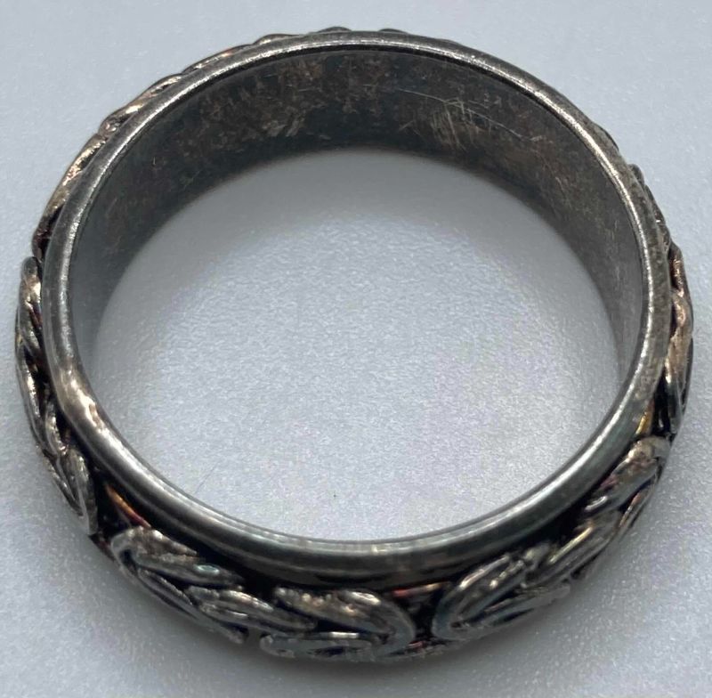 Photo 1 of CHAINMAIL STERLING SILVER FIDGET SPINNING RING BAND SIZE 10-10.25/2.7G (READ NOTES)