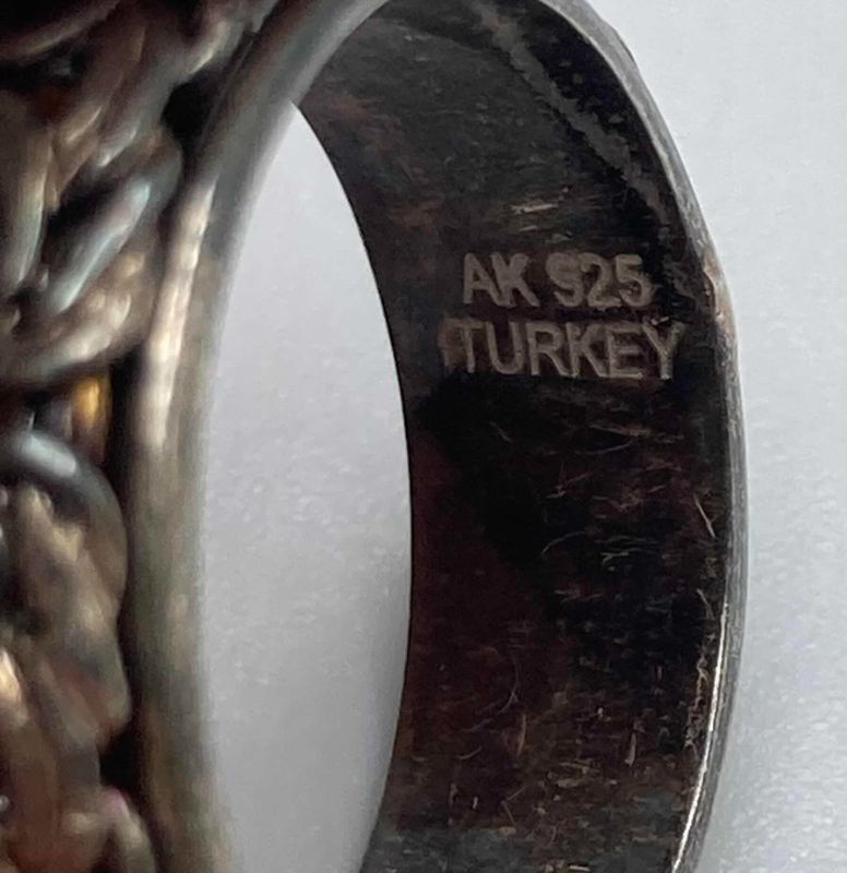 Photo 1 of CHAINMAIL STERLING SILVER FIDGET SPINNING RING BAND SIZE 10-10.25/2.7G (READ NOTES)