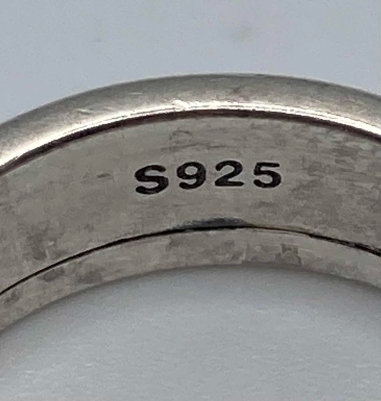 Photo 1 of FLOWER STERLING SILVER FIDGET SPINNING RING BAND SIZE 8.75-9/8.2G (READ NOTES)