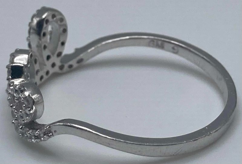 Photo 1 of LOVE STERLING SILVER RING SIZE 9.5/1.5G (READ NOTES)