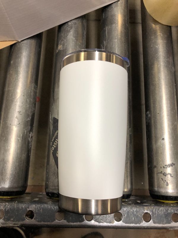 Photo 1 of 20 oz Stainless Steel Tumbler
WHITE