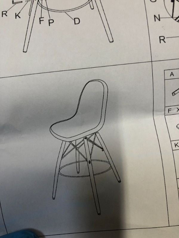 Photo 1 of 2PCS BLUE CHAIR SET