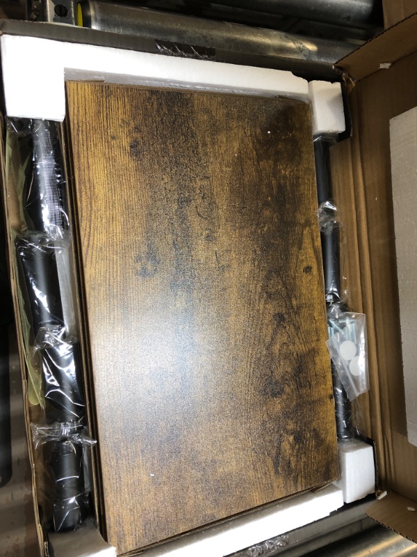 Photo 1 of AX WABER Dual Monitor Stand Riser, Monitor Stand with Adjustable Length and Angle, Wood Monitor Stand for Desk, Monitor Riser for 2 Monitors with Storage Space Vintage