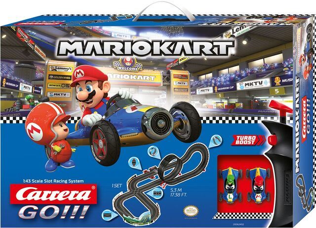 Photo 1 of carrera go!!! 62492 mario kart mach 8 electric slot car racing track set 1:43 scale feat. mario and luigi