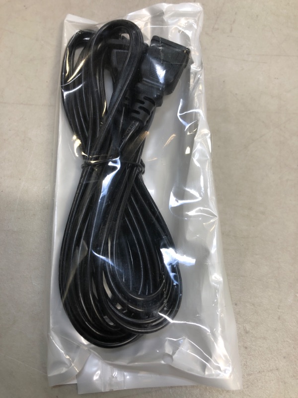Photo 1 of 16.4ft 2 Prong AC Power Extension Cord Cable 125V 10A 2-Prong 2 Outlets for TCL Roku Samsung LG Haier Sony Insignia Jvc Sharp Toshiba Vizio Hisense Smart LCD TV, Computer, Monitor, Appliance & More