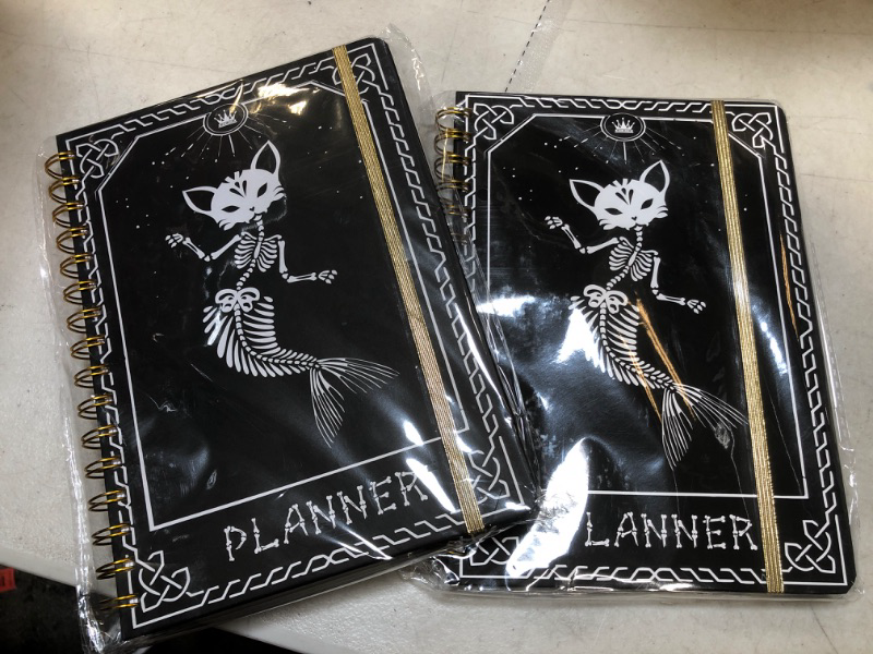 Photo 2 of 2pcs
2024 Planner, 12-Month Weekly Monthly Planner from JAN.2024 to DEC.2024, 8.4" X 6", Planner Notebook with Spiral Bound, Stickers & Sticky Index Tabs, Fox-Fish Skull Black - 01