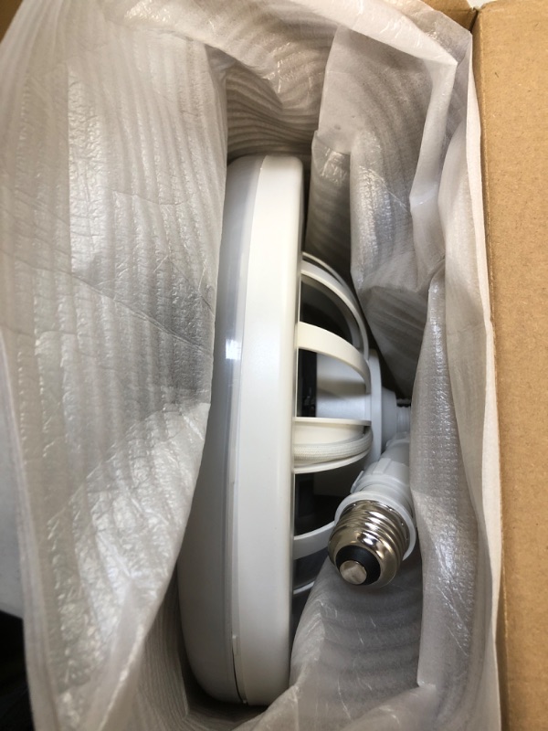 Photo 1 of Ceiling Fan Bulb, E26 Long Base,Screw-in E26 Base Fan with Light,3 Level of Air Speed, Dimmable with Remote, Warm White to Cold White