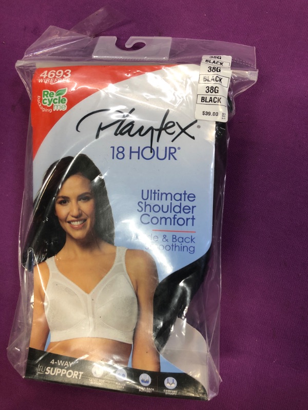 Photo 1 of playtex bra wirefree 38g black 