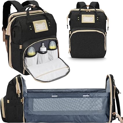 Photo 1 of Diaper Bag Backpack, Baby Registry Search, Diaper Bag with Changing Station, Baby Shower Gifts for Newborn Boys Girls, Large Diaper Bag Tote for Boys with USB Charging Port, Mom Gifts Baby Essentials
