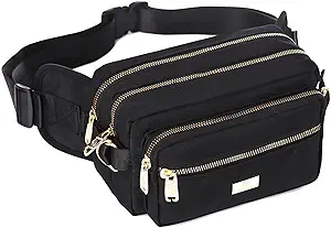 Photo 1 of Banbituy Extra Large Fashion Fanny Pack for Men Women, Waist Bag for Waterproof Hiking Running Biking Gym Outdoor Sports Travel Belt Bag (Black)
