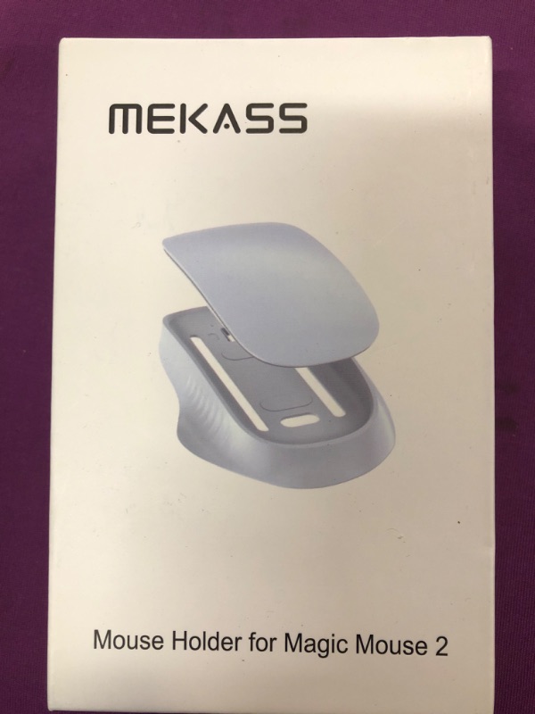 Photo 2 of MEKASS Ergonomic Mouse Grip for Magic Mouse 2, Improves Comfort, Widens Grip, Holding The Magic Mouse 2 Firmly for Better Control (White)