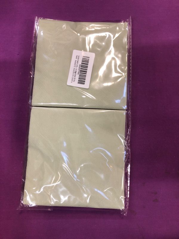 Photo 1 of 2 piece napkin 50 pcs sage green 