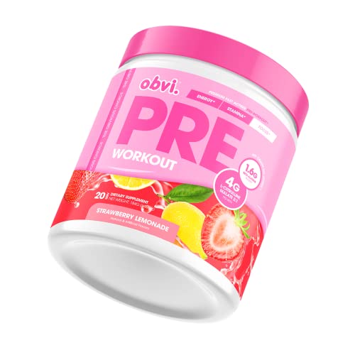 Photo 1 of Obvi Pre Workout for Women, Preworkout, Designed for Energy, Stamina and Focus, No Crash or Jitters, Made with Beta Alanine and L-Citrulline Malate 2:
