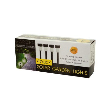 Photo 1 of 4-Piece Solar Powered Garden Lights Set
