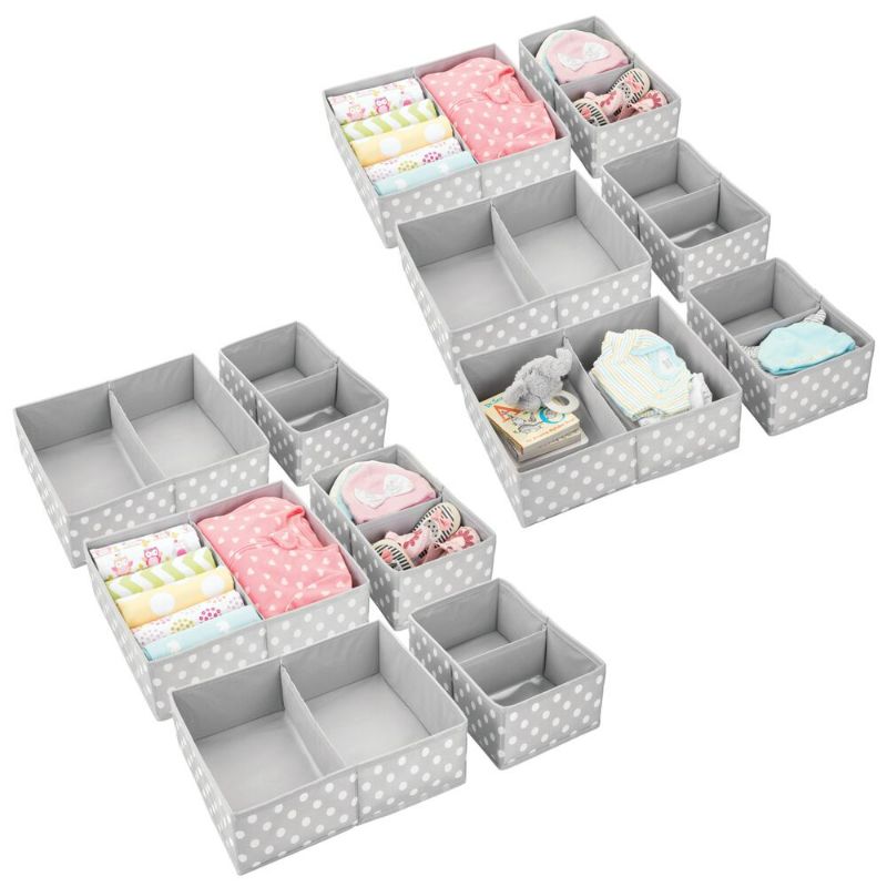 Photo 1 of Fabric Nursery Divided Drawer Organizers
