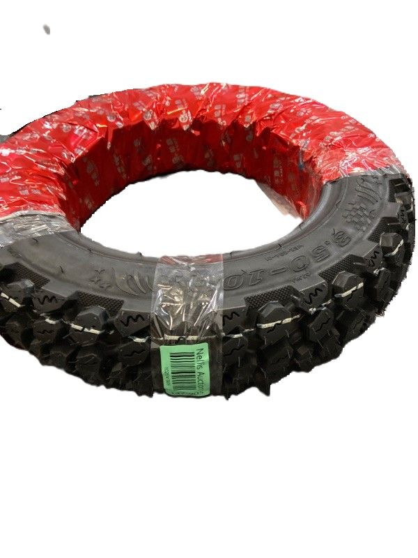 Photo 4 of 3.50-10 Tire | 3.50 10 Inch Tubeless Tire Compatible with 90/100-10 | 3.50-10 Offroad Snow Knobby Tire for Front/Rear Replacement Spare Accessory Fits on 10 Inch | 58J 8 P.R.
